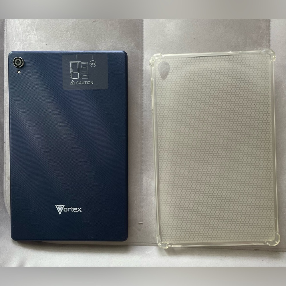 Vortex Navy Tablet with Clear Case